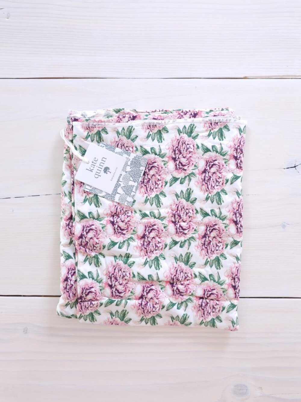 Kate Quinn Peony Bamboo Swaddle Blanket Baby Newborn Kids Pink New Peonies